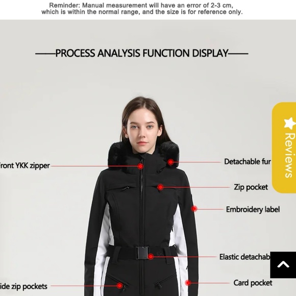 Gsou Snow suit XL Pink/Black ski - Picture 5 of 7